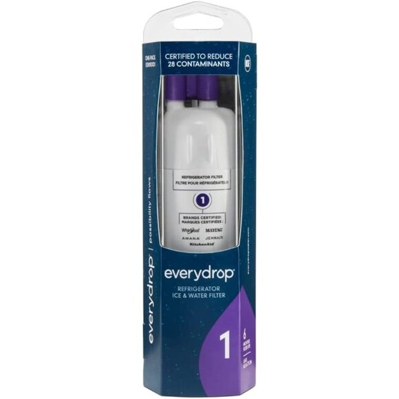 everydrop by Whirlpool Ice and Water Refrigerator Filter 1, EDR1RXD1, Single-Pac - Picture 1 of 8